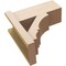 Ekena Millwork 8-in W x 18-in D x 18-in H Balboa Block Rough Cedar Woodgrain TimberThane Outlooker, Primed Tan OUTUR080X18X18BOA44RCPR - alternate 5